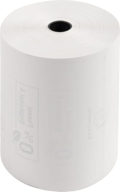 Exacompta 30x Weegschaal rollen 80x60mm - 1 laag thermisch papier 55g/m2 - zonder Phenol - Wit - 43824E