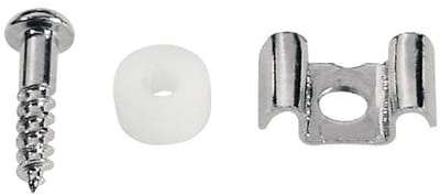 Boston SH-2-N Snarenhouder met Nylon Spacer en Schroef - Nikkelafwerking