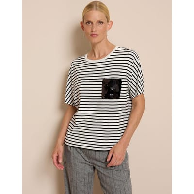 Shirt ronde hals Van oui wit