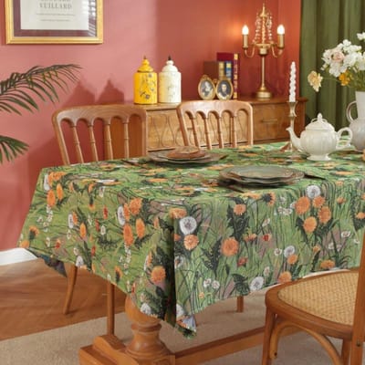 Jacquard Retro Bedrukt Tafelkleed Pastorale Stijl Rechthoekig Eettafel Bureau Tafelkleed Universele Desktop Decoratie Afdekdoek 90x90cm