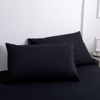 1 Pièce Housse d'oreiller Imperméable Anti-Taches Lavable en Machine Housse d'oreiller Décoration de Chambre Convient Pour Avec Enfants Et Animaux de Compagnie 1 Piece 48x74cm black
