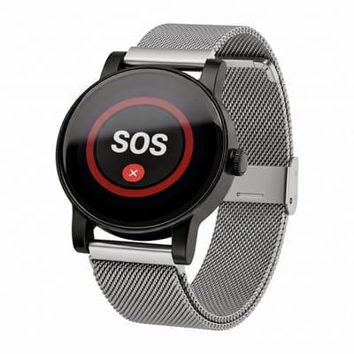 mijnSOS-Horlogeband-RVS-zilver-22mm-Universeel-Roestvrij stalen Mesh- Bandje