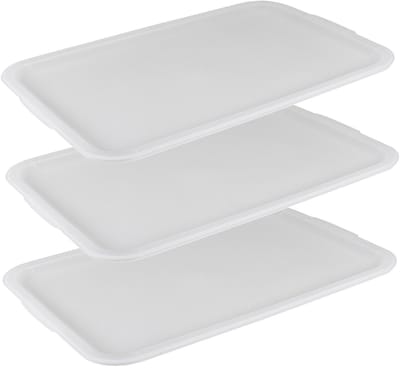 Sunware deksel voor Sigma Home opbergbakken 45L - 3x - kunststof - 39 x 60 x 1,5 cm - wit