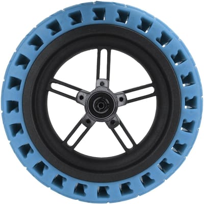 Moyeu de roue de trottinette électrique LYH L010 Pneu plein amortisseur pour trottinette électrique Xiaomi M365pro Pro2 Pro3 bleu