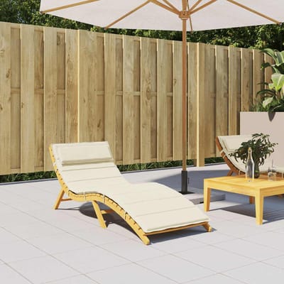 vidaXL - Ligbedkussen - 180x60x4 - cm - oxford - stof - crèmekleurig