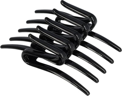 Haarsoires Haarspeld Sierkam Opsteekkam 7cm - EZ Comb - Kunststof - Zwart - Haarversierkam - Haar Versiering