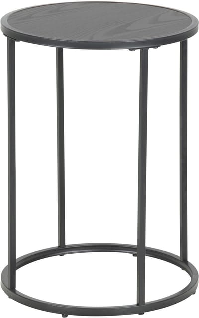 Sidetable Bronx MDF Zwart Ø40cm - Giga Living