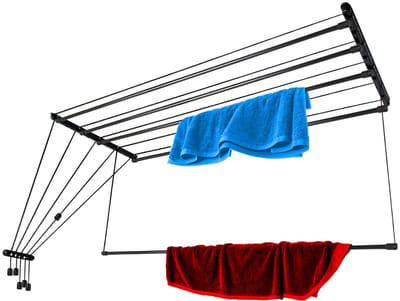 KADAX Metalen wasrek 5x160cm zwart AV160-P5St
