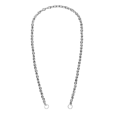 Lucardi Dames Stalen bedel ketting marina - Ketting - Staal - Zilverkleurig - 40 cm