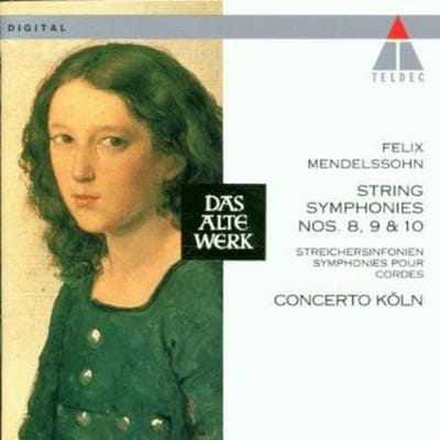 CD FELIX MENDELSSOHN-BARTHOLDY, CONCER - Strijkerssymfonieën 8, 9 & 10 4509945652 Teldec 1994 Duitsland Klassiek Gebruikt