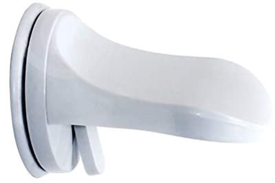 Dailygoods- Voetsteun Antislip - Douchevoetsteun - Badkamer Voetsteun - Zuignap - Plastic - 15,5 x 11,5 x 11,5 cm - Douchehulp