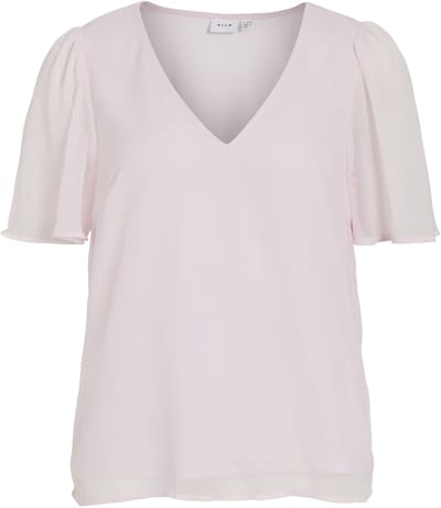 VILA - VIFALIA V-NECK S/S TOP - NOOS - Dames - Blouses