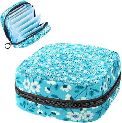 Periode Pouch - Tampon Houder - Vrouwelijke Producten Opbergen - Zacht en Duurzaam Materiaal - 12x17x17 cm - Meerkleurig