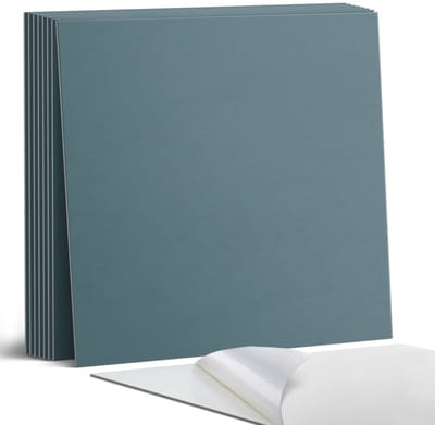 Coloray Plaktegels - Turkoois Portugese Tegels - 30 cm x 30 cm - Turkoois Plaktegels - 9 stuks - Vierkant PVC Tegels - Plaktegels Keuken - Zelfklevende Vloertegels - Vinyltegels Vloer Zelfklevend - Zelfklevende Tegels