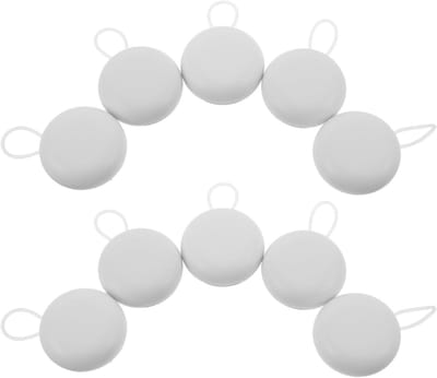 10 Stuks Draagbare Ronde Oordopjeshoesje van Waterbestendige Compacte Opbergdoos voor Earbuds Stofdichte Beschermhoes voor Draadloze Oordopjes Geschikt voor Thuis Kantoor Reizen