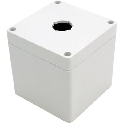 Hammond Electronics 1554MPB1A Universele behuizing 90 x 90 x 90 Polycarbonaat Grijs 1 stuk(s)