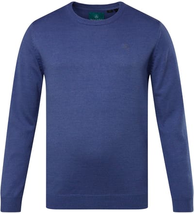 Boston Park - Heren - Trui - Middenblauw - Maat 68+