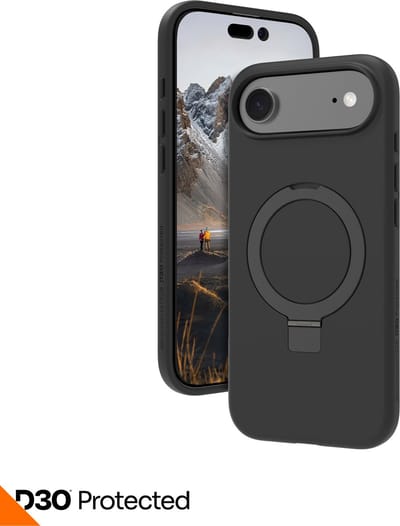 dbramante1928 iphone 17 air Iceland Ultra D3O MS Kick mobiele telefoon behuizingen Hoes Zwart