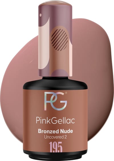 Pink Gellac Gellak - 195 Bronzed nude 15ml - Bruine Gel Nagellak - Gellac - Gel Nagels Producten