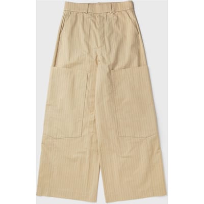 Natural Suiting Stripe Baggy Cargo