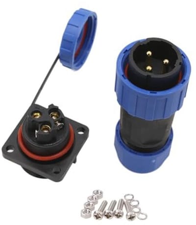 Waterdichte 3-pins 25A Kabelconnector voor Snelle Aansluiting van Externe Apparaten