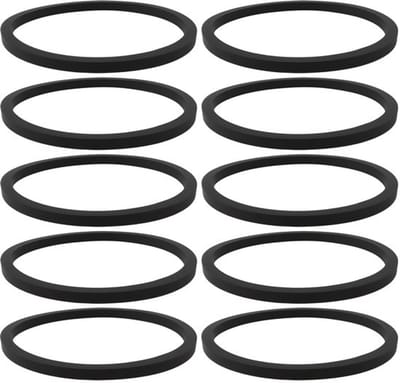 Allecto - Cd Speler Tray Riem - 10 stuks - Precieze pasvorm - Zwart