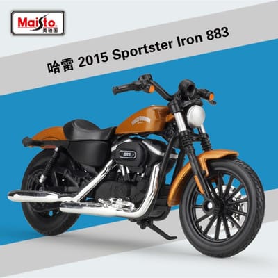 Maisto 1:18 Harley Davidson Sportster Iron 883 Legering Klassiek Motorfietsmodel Diecast Metaal Motorfietsmodel Speelgoed voor Kinderen Cadeau