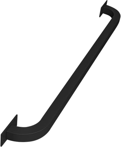 Trapleuning Metaal - Veiligheidsgreep Wandsteun - Veilige Traplift - Smeedijzer Duurzaam - 90cm Lengte - Zwart