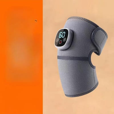 Elektrische kniebeschermer warm kompres verwarming anti-vibratie opladen massage kniebeschermer orange