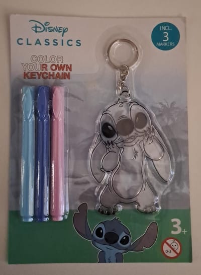 Disney Stitch Kleur je Eigen Sleutelhanger