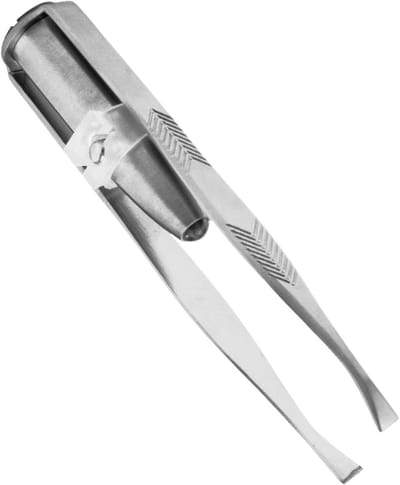Verlicht pincet - Ontharingsgereedschap - Precisie ontharen - Met LED licht - 85 cm - Zilver