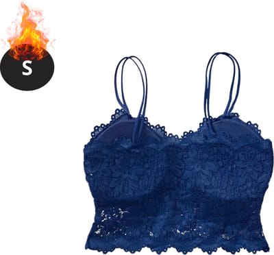 Bovista BH Zonder Beugel - Zonder Bandjes - Push-up Bh's - Comfort Beha - Comfortabel - Blauw - Maat S