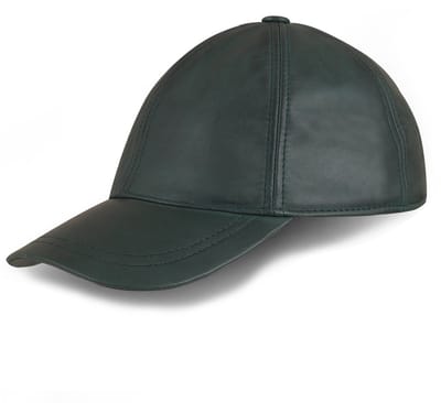 Urban 5884® - 100% echt Lams leer - GEEN PU - Leren Pet - Verstelbaar - Unisex - Baseball Cap - Groen - One Size