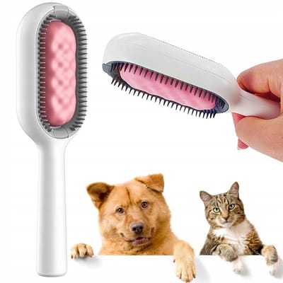 Pingyang Rongrong Handicraft Factory - Siliconen Dierenborstel - 3-in-1 - Honden en Katten - Anti-Pluis