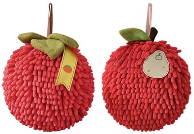 Dailygoods- Washandjes 2 Stuks - Zachte Chenille - Sneldrogend - Hangende Lussen - Direct Absorberend - Hygienisch Gebruik - Handdoek