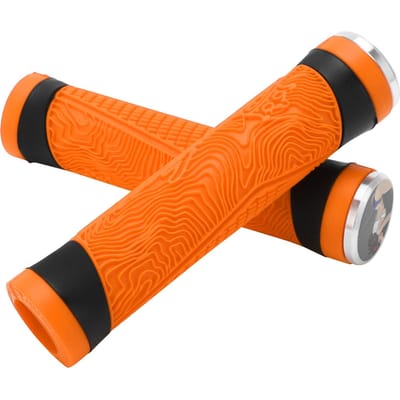 MTB Fiets Handvat Siliconen Grips Plat Stuur Fiets Stuureindpluggen Handvat Cover GripsOranje orange