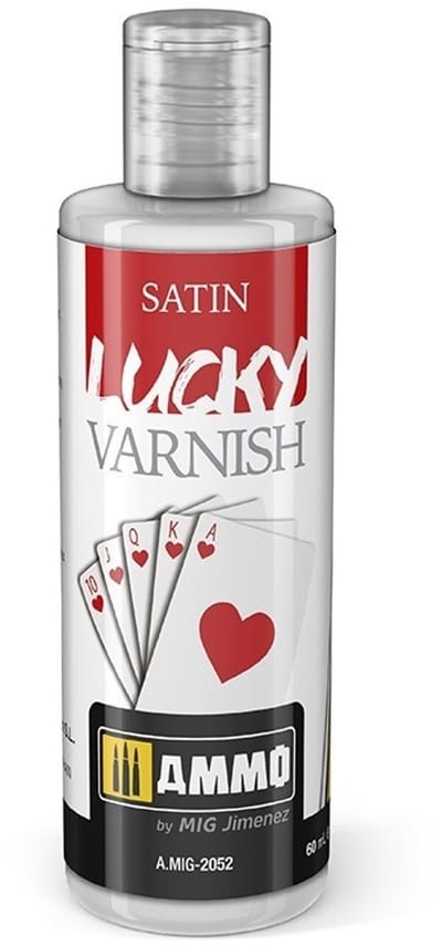 AMMO by Mig Jimenez Hobbyverf Acrylverf - MIG 2052 Lucky Varnish - Satin - Acryl (60 ml) Verf flesje - 60 ml