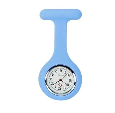 Verpleegsterhorloge - Zusterhorloge - Horloge - Siliconen - Licht Blauw