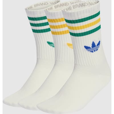 Adidas Mid Cut Crew 3 Pack Sokken Unisex - Wit - Maat 37-39