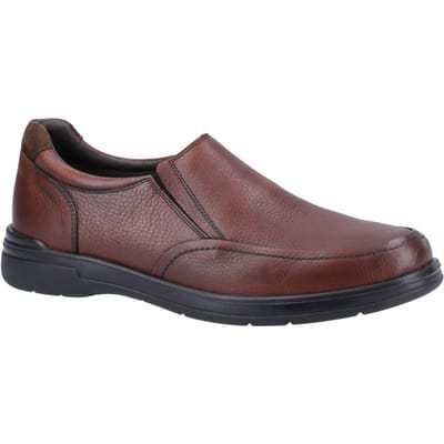Hush Puppies Matthew Leer Heren Bruin Loafers