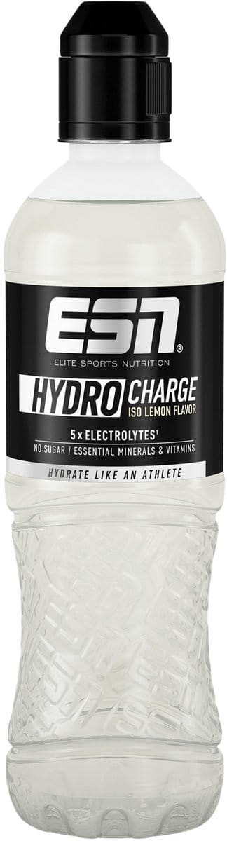 ESN Hydro Charge Iso-Drink – Smaak Lemon – Isotone Sportdrank met Elektrolyten en Vitamines – Voor Hydratatie en Herstel – Suikervrij – 6 x 500 ml