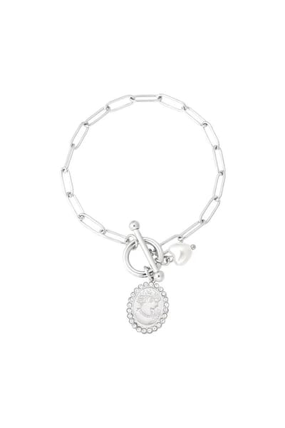 Armband Classy Lady | RVS (verkleurt niet) | Zilverkleurig | Cadeau voor haar | Kerst | Verjaardag