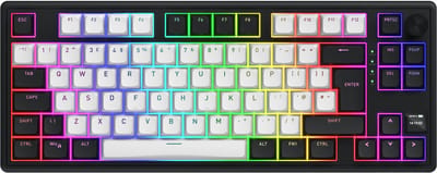 HATOR Skyfall 80 MAG Ultima 8K Wireless toetsenbord Gamen USB + RF Wireless + Bluetooth, Aurum Ice Magnetic Linear Switches, QWERTZ / QWERTY / AZERTY, ISO Multilingual