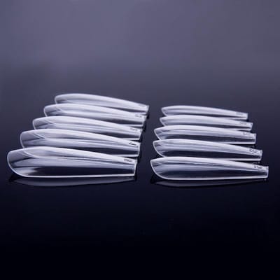 DRM Nageltips Ballerina Clear - 11 maten 500 stuks