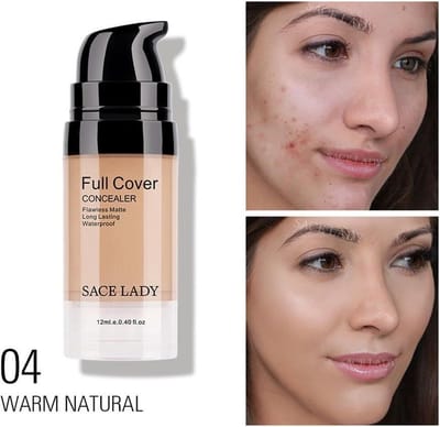 Concealer -make up- Coverall™- Volledige Cover Vloeibare-Cream Gezicht-04 Naturelle