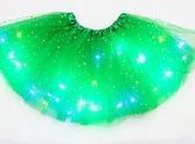 Lichtgevend LED - Rokje - Tutu - Volwassen - Groen - Met Gekleurde RGB Verlichting
