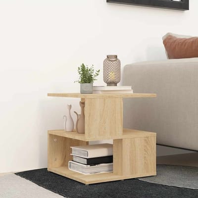 vidaXL - Bijzettafel - 40x40x40 - cm - spaanplaat - sonoma - eikenkleurig