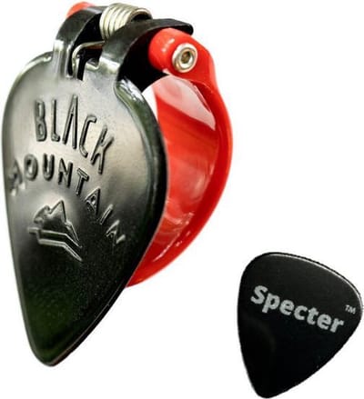 Specter Black Mountain Professionele Duimplectrum HEAVY + Extra Specter Gitaar plectrum