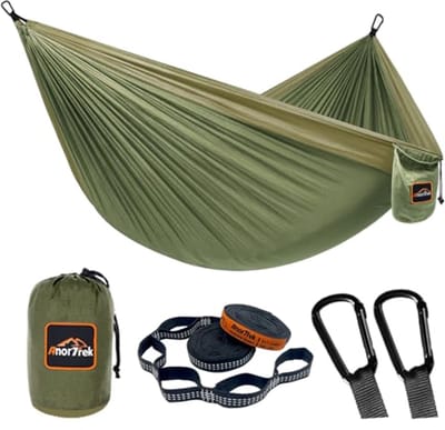 Lichtgewicht Camping Hangmat met Boomriemen en Karabijnhaken - Ideaal voor Backpacking, Hiken en Kamperen