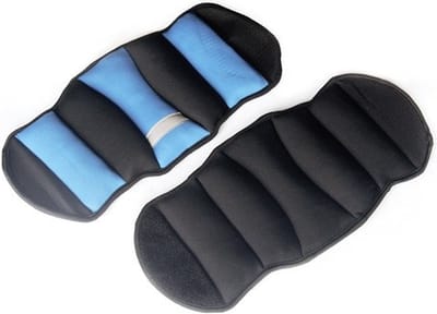RS Sports Enkelgewichten en Polsgewichten – Gewichtsmanchetten 2 x 3,0 kg – neopreen - zwart / grijs